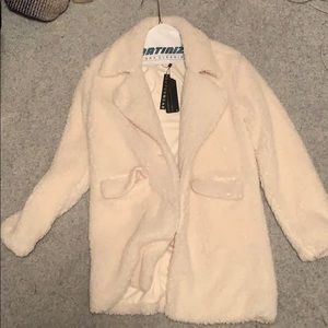 Cream pea coat